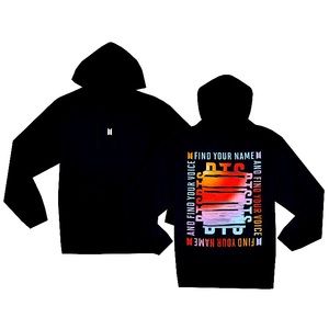 Official BTS Speak Yourself World POP Up Store Scribble Sorbet Hoodie + Freebies